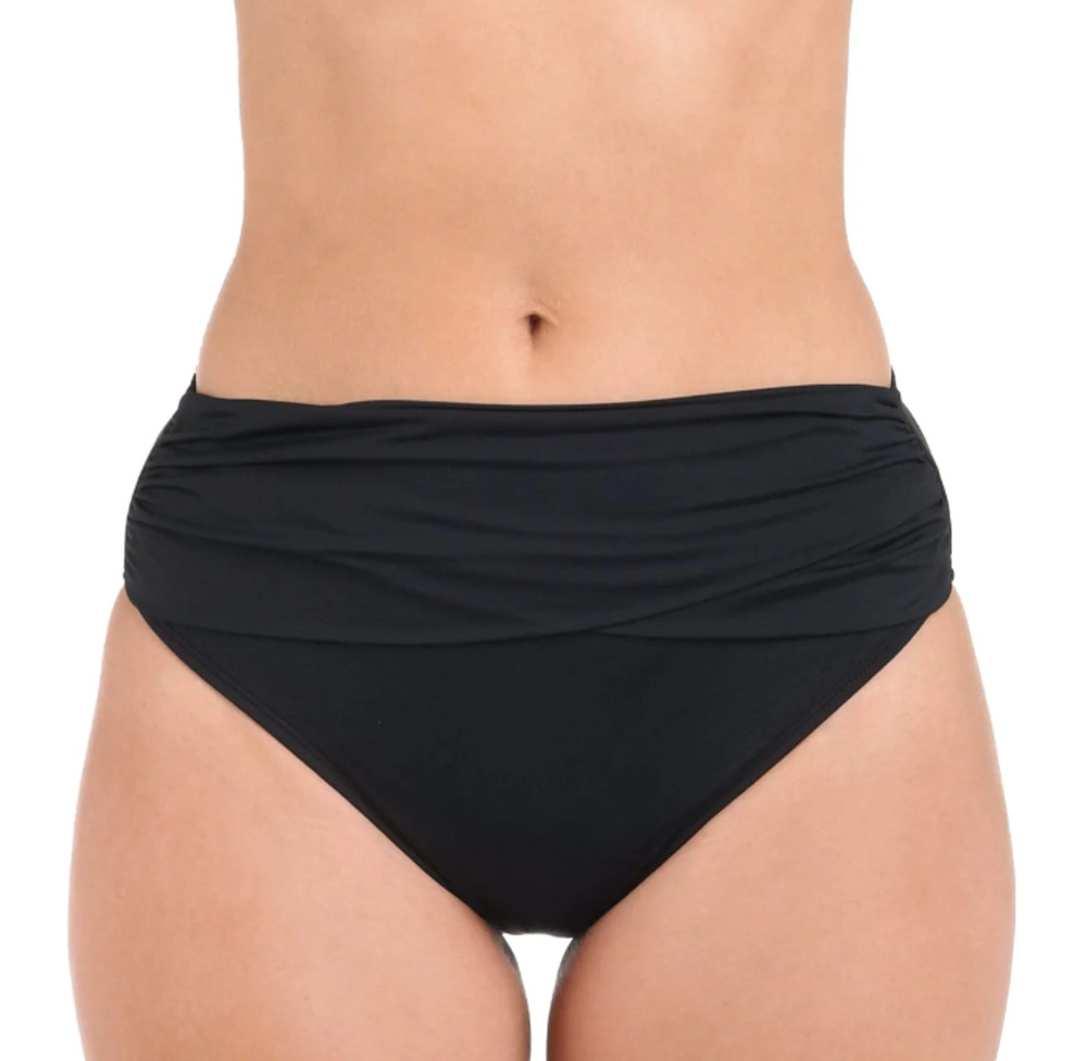 La Blanca Women's 10 Island Goddess Sash Band Mid-Waist Bikini Bottom G32-23